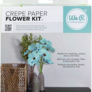 We R Crepe Paper Flowers Kit Teal